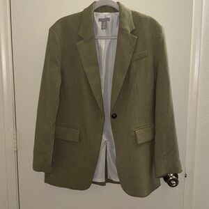 H&M Women's Green Blazer